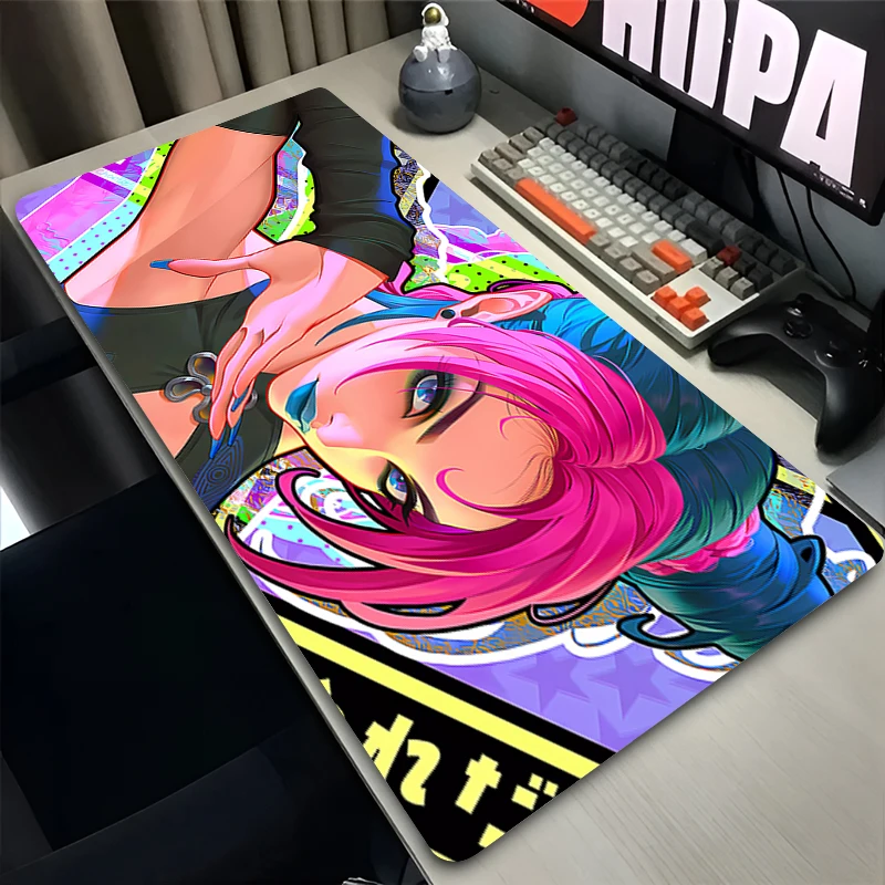 E-sports Gamer Mouse Pads J-jojo Bizarre Adventure Anime Extended Desk Mat xxl Keyboard Pad Gaming alfombrilla Computer Mousepad