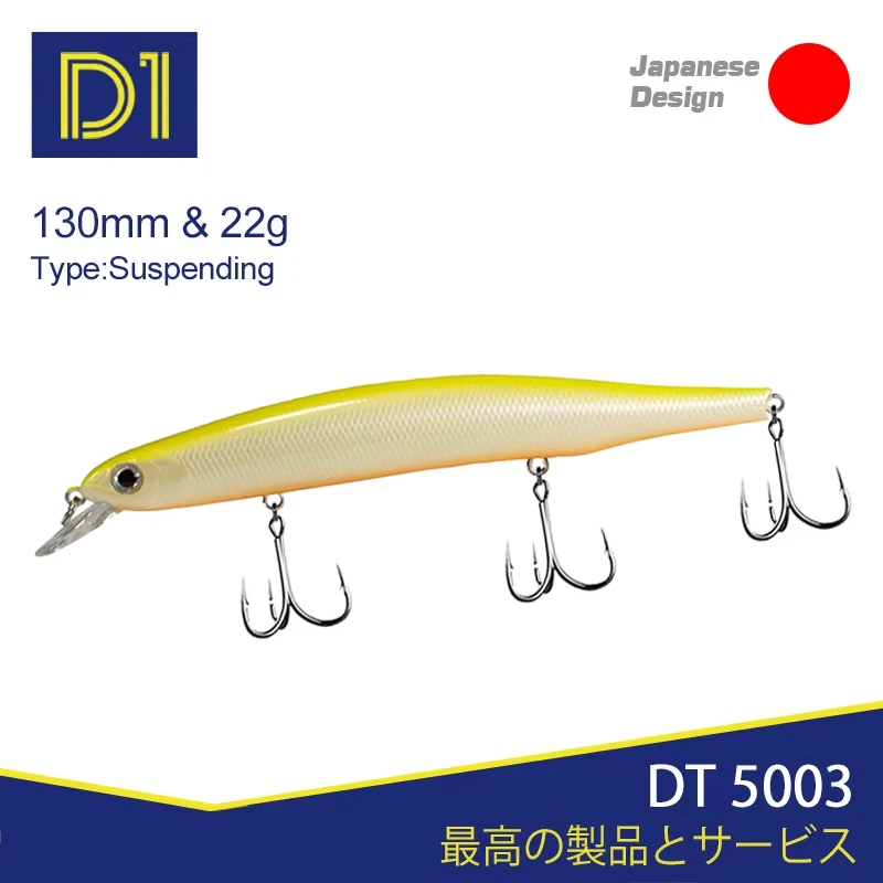Minnow D1 ORBIT 130SP – Señuelo jerkbait flotante para Lucio y perca - imagen 3