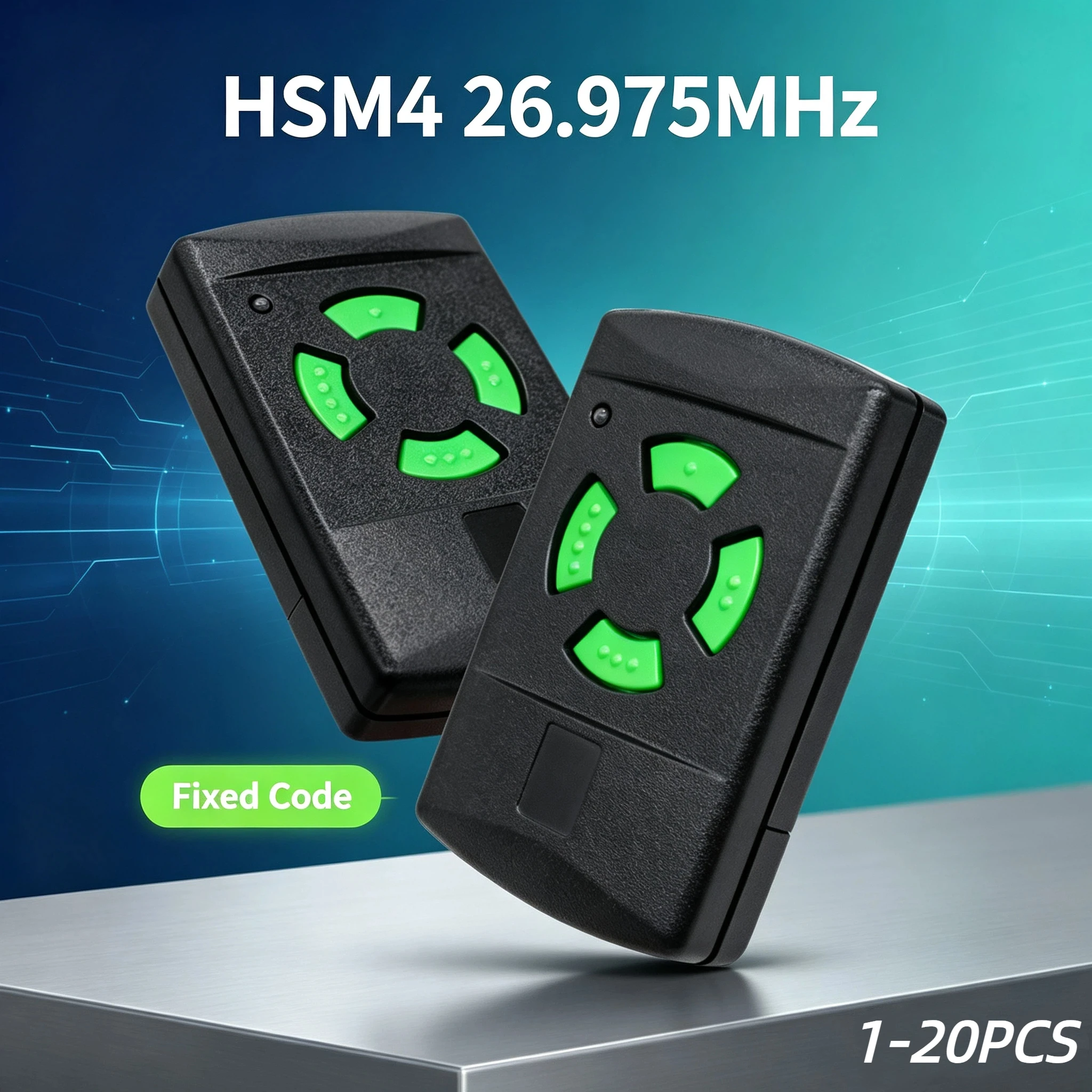 Handheld Transmitter HSM4 26.975MHz Duplicator Clone garagentoröffner Garage Door Remote Control 4 Buttons