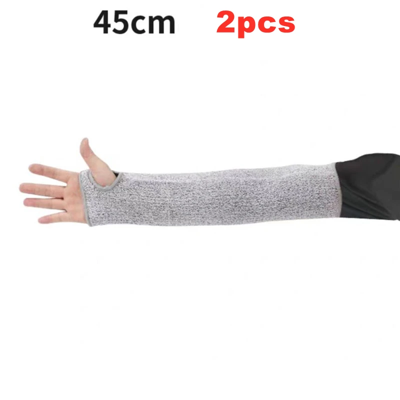 1/2 Stück Level 5 HPPE Schnittfester, durchstichfester Arbeitsschutz-Armmanschettenschutz Schnittfester Armmanschettenüberzug ED-Versand
