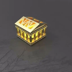 1 Piece Handmade Resin Key Cap Sun Temple Keycap For MX Switches Mechanical Keyboard 3D Printing Keycaps