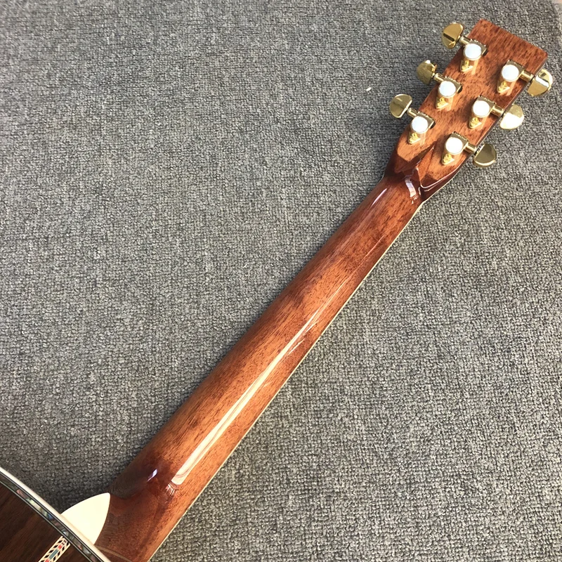 جيتار صوتي عالي التنوب صلب ، نوع D ، موديل 45 ، 41 "، مخصص من المصنع ، متوفر بالمخزون #6