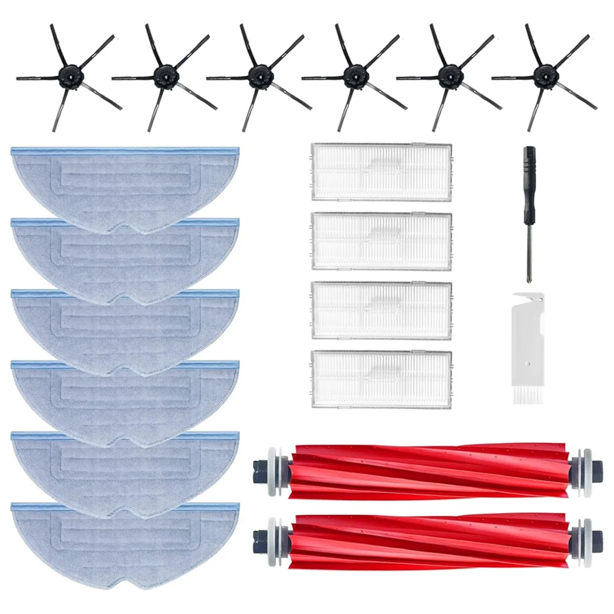 Aspirateur pour Xiaomi Roborock S7 + S7 Plus S7 MaxV S7 Pro S7 MaxV Ultra T7 T7S Plus, brosse latérale Mian, filtre vadrouilles