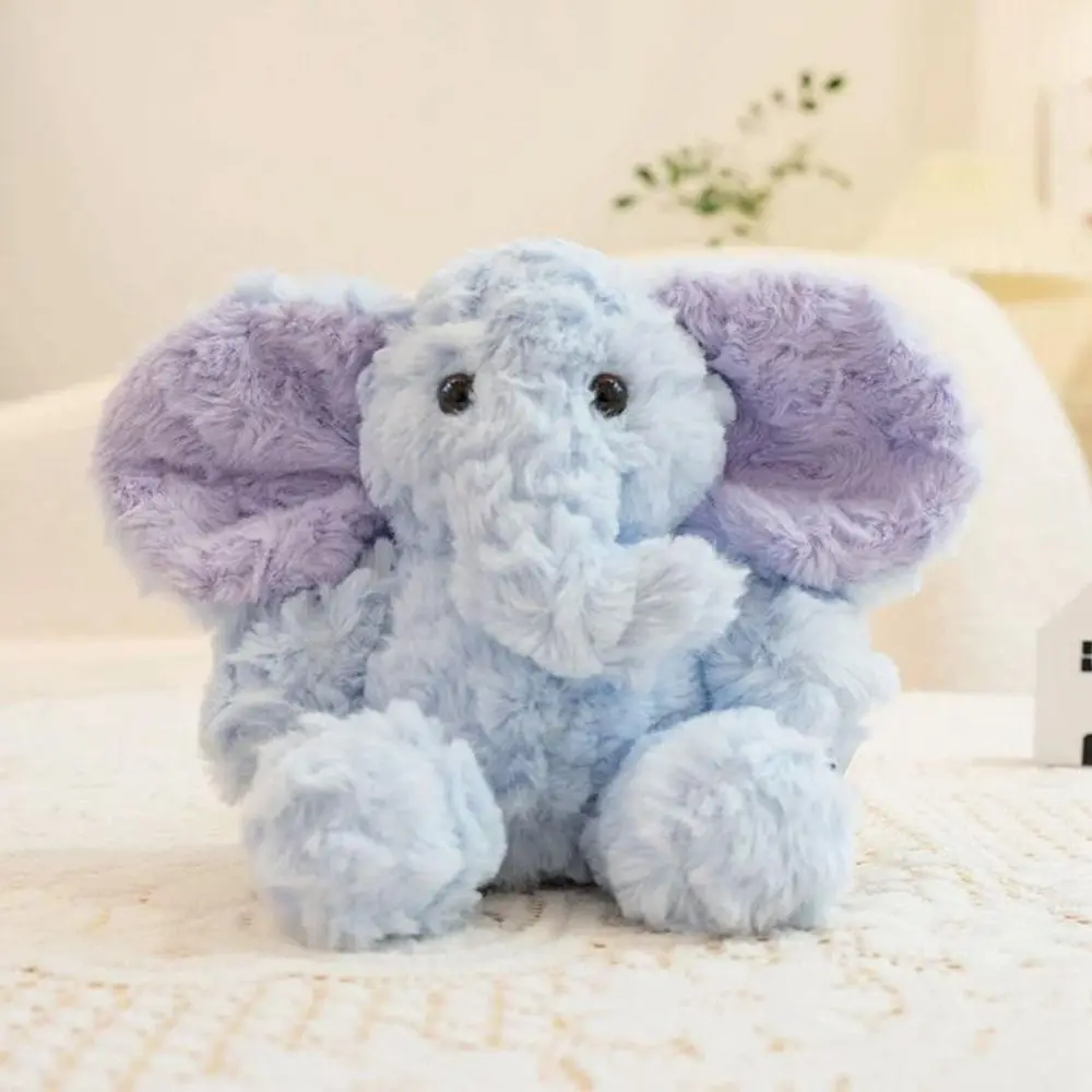 Divano Animali di peluche decorativi Mini elefante Cuscino di tiro in cotone PP Elefante di peluche che dorme 15 cm Elefante Regalo per bambini
