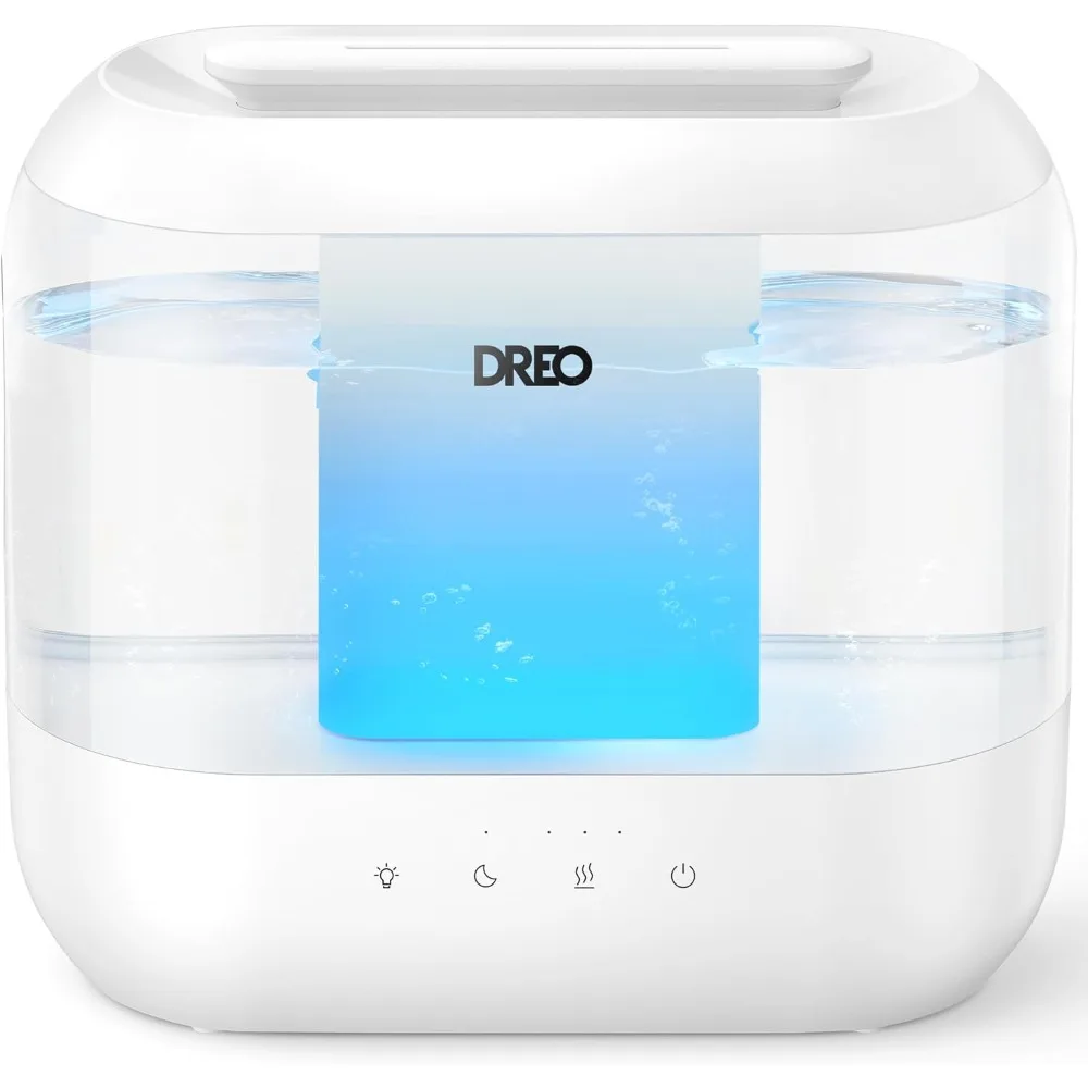 2024 Dreo Humidifiers for Bedroom, Top Fill 4L Supersized Cool Mist Humidifier,32H Runtime,28 dB Quiet Ultrasonic Air Humidifier