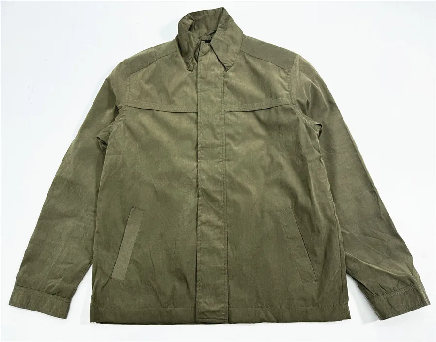 

Water-Resistant Waed Casual Jaet Stand Collar Outdoor Spring Autumn Men's Faion Ci Sle Long Sve Stand Fit Youth