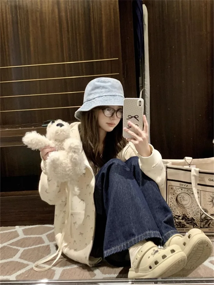 

Милые толстовки с капюшоном Y2K для женщин J, модные повседневные манжеты, шерпа, молодежная одежда с абстрактными надписями, ребристый подол, осенний подол, уменьшающий возраст подол