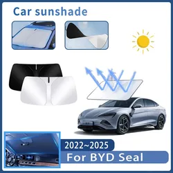 Car Sun Visor For BYD Seal 2022 2023 2024 2025 Sedan Front Windshield Sunshade Heat Insulation Summer Cooling Auto Accessories