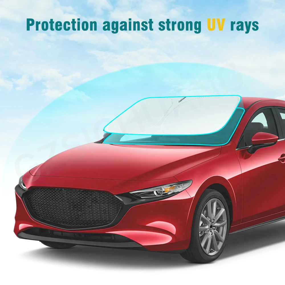 Car Sun shade Front Window Shade Cover Visor Windshield Sunshade For Mazda 3 2019 2020 2021 2022 2023 2024 Sunshade Accessories