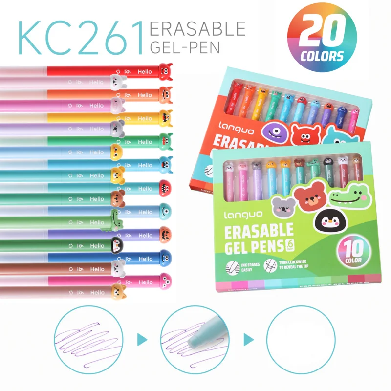 canetas-gel-apagaveis-premium-06mm-10-20-cores-escrita-suave-e-secagem-rapida-marcas-faceis-de-apagar-para-escola-e-diario