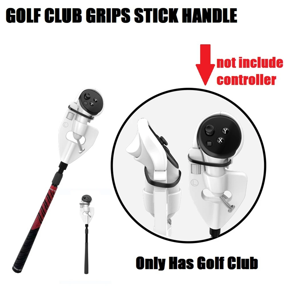 Reliable-For Meta Quest 3 VR Golf Club Controller Grips Stick Handle VR Accessories Golf Club B