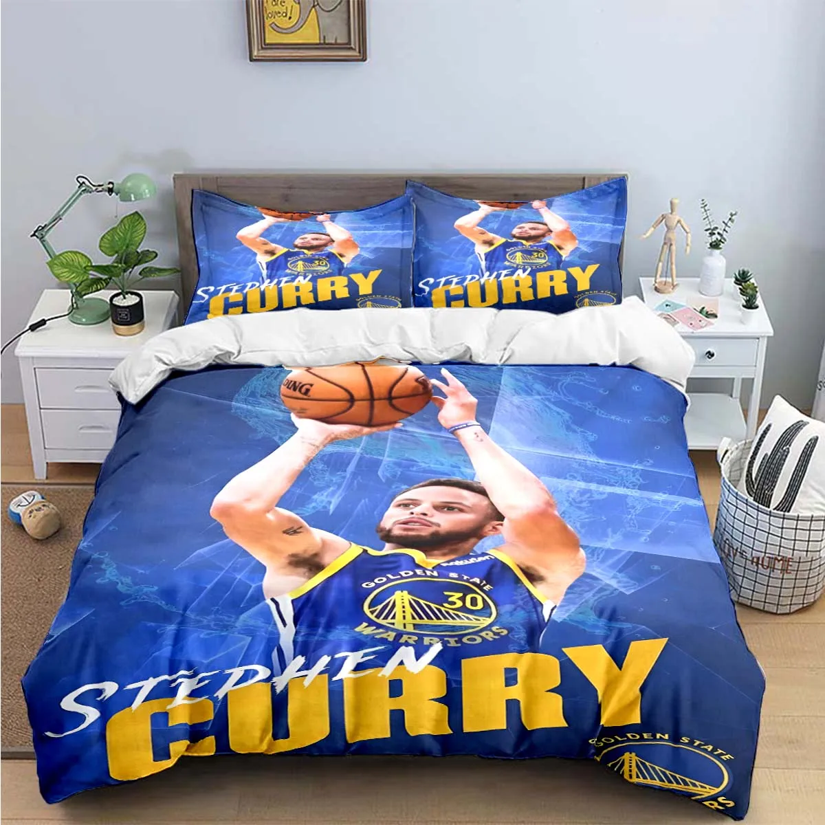 Fashion Basketball Star S-Stephen C-Curry  Print Bedding Sets Bed Supplies Set Duvet Cover Bed Comforter Set Bedding Set Gift