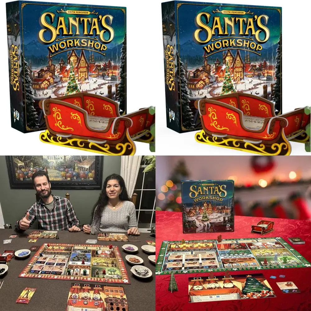 

2-е издание «Мастерской Санты Elf Creek Games»: настольная игра «Рождественская стратегия» для 2–5 игроков, время воспроизведения 30-60 минут