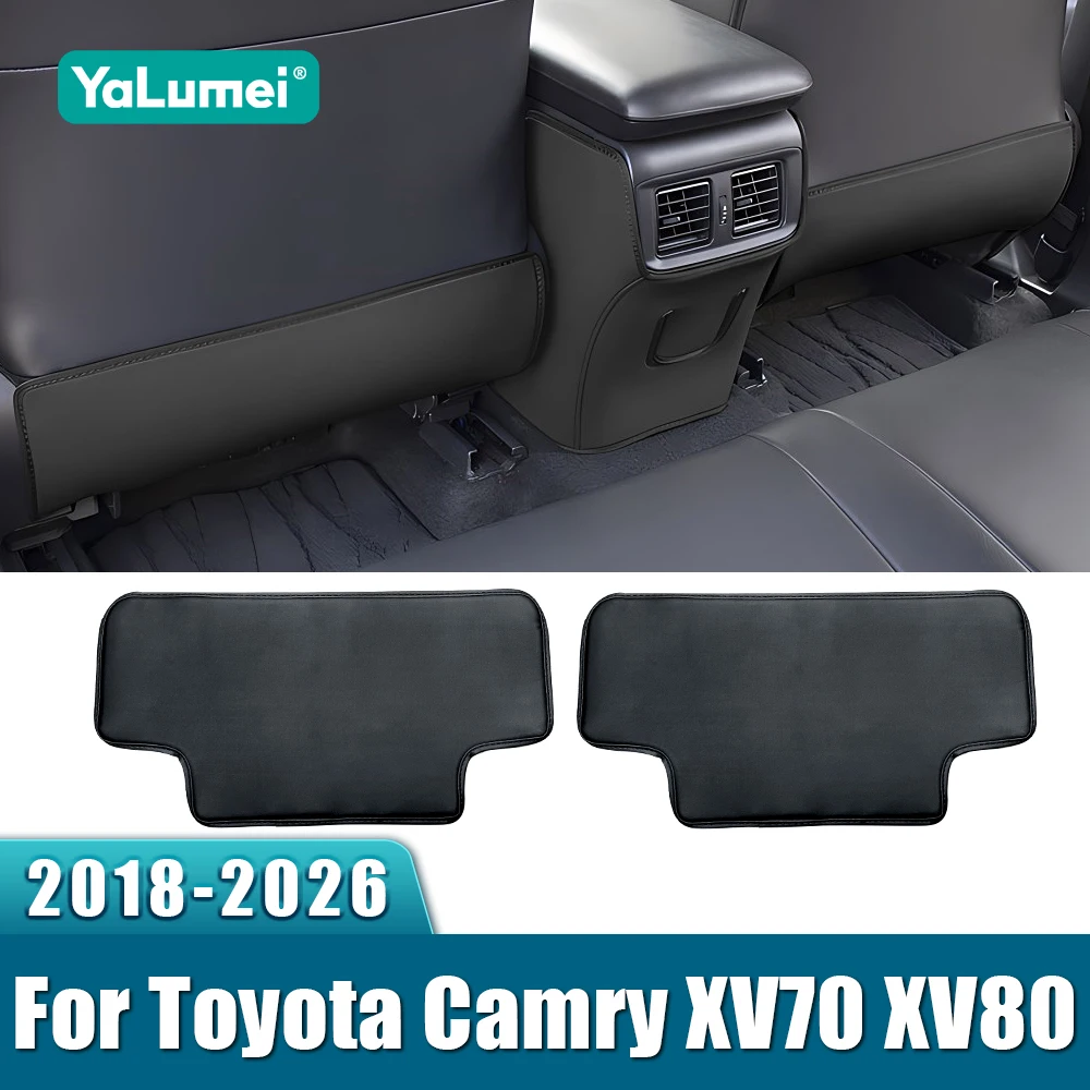 

For Toyota Camry XV70 XV80 2018 2019 2020 2021 2022 2023 2024 2025 2026 Hybrid Car Seat Back Anti-Kick Cushion Pad Accessories