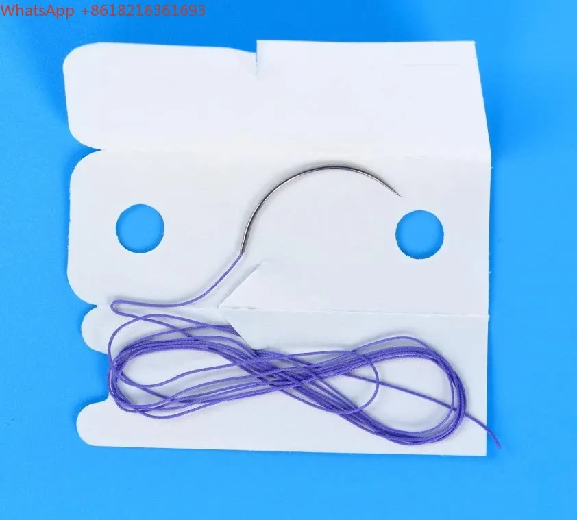 Limited Offer Absorbable Sutures With Needle 90cm Sterilized Pet Cats, Dogs, Cattle, Sheep And Pigs 12 Pcs/box