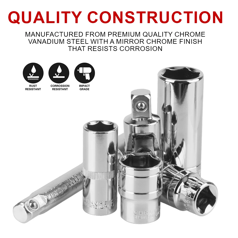 Seal Driver Installer Remover Automotive Tools Car Repair Kit Hand Tool Wheel Bearing Mechanical Socket Wrench 108 Pcs/Set
