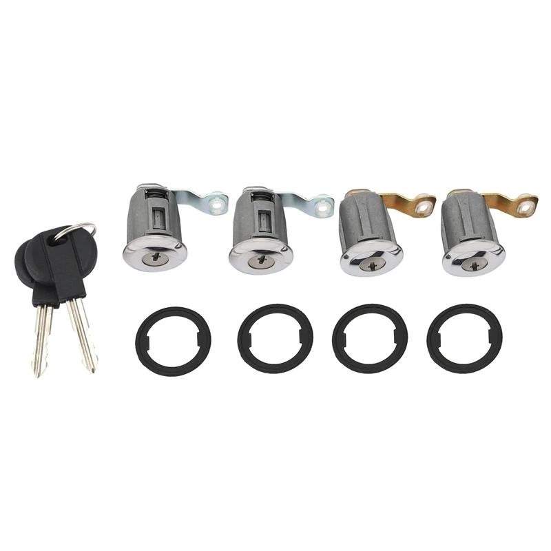 4Pcs Car Barrel Door Locks Keys Set 252522 9170.G3 For Peugeot Partner Citr0en Xsara 1996 - 2007