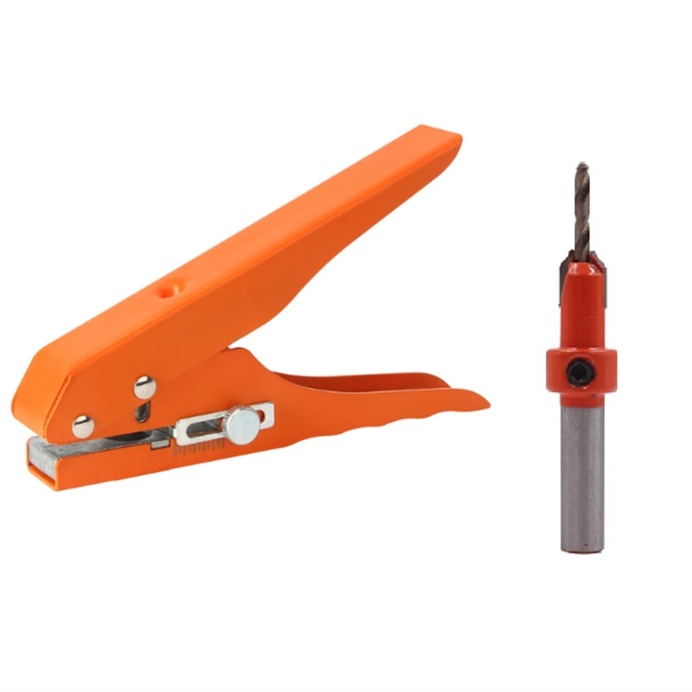 

Edge Banding Punching Pliers Punching Tool Masking Pliers 3x8MM Countersink Drill Bit Screw Hole Hat Woodworking Tool