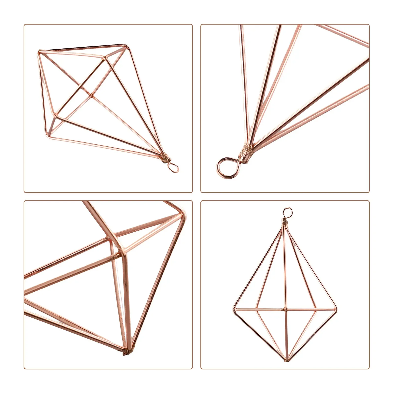Air Plant Flower Pot Decoration Design Metal Hanging geometric Shape Basket Home Garden Furnishing Holder Bracket