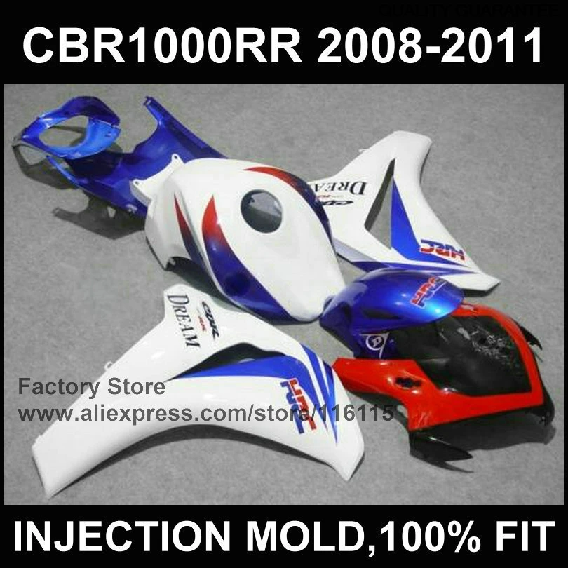 

New Fairing For HONDA Dream CBR1000RR 2008 2009 2010 2011 08 09 Cbr1000 Rr 10 11 12 Dark Blue Fairing Parts