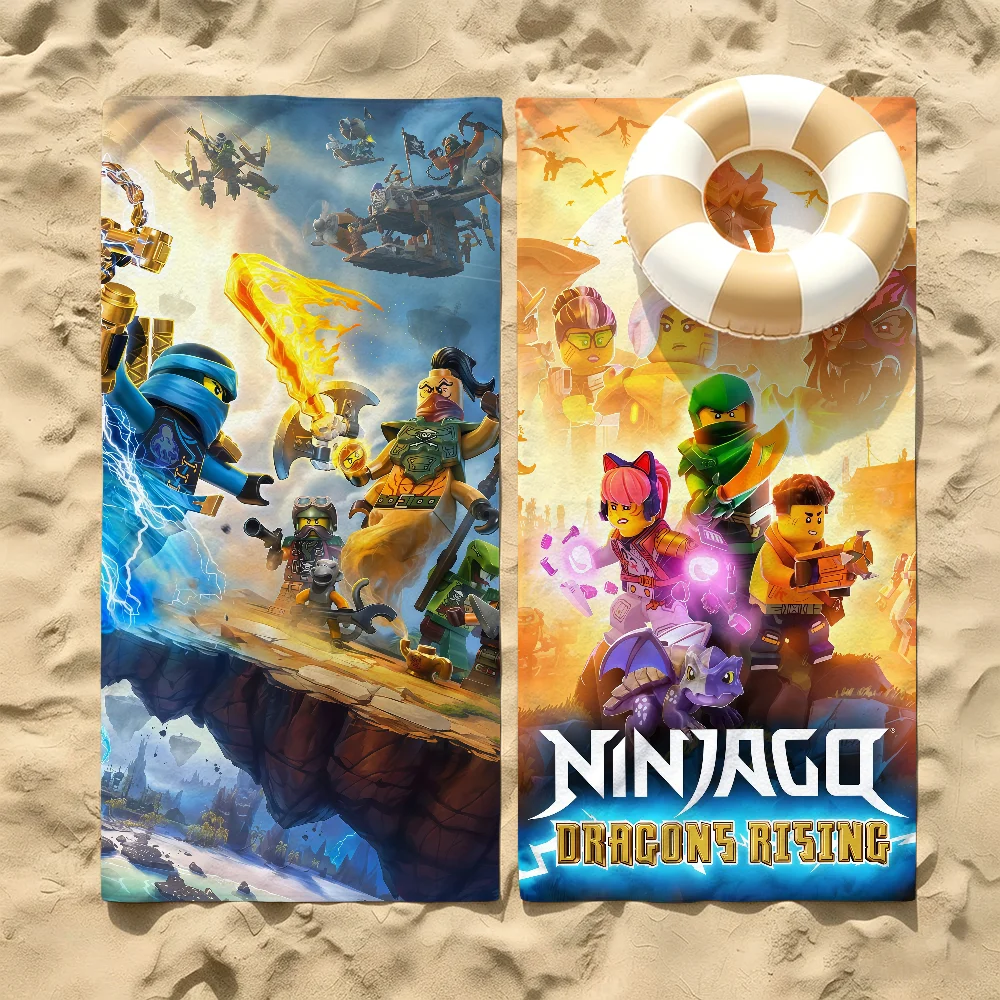 Cartoon Towel For Beaches Yoga Studios Gyms Hot Springs Swimming Pools And Picnics N-Ninjago-s