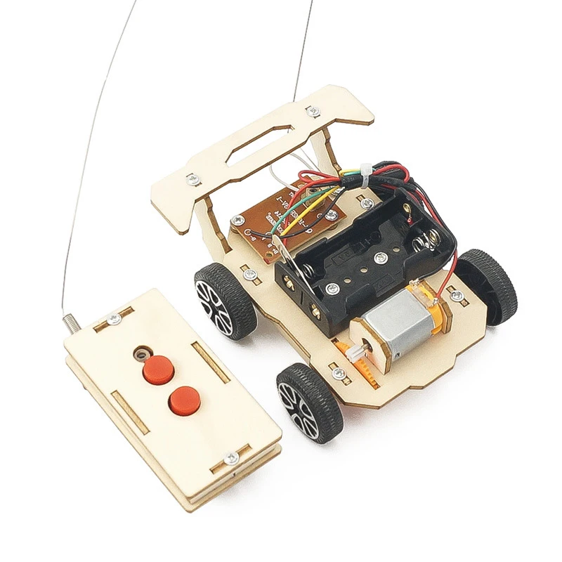 Toy Brick Selfassembling Car Educational Scientifi Carro De Brinquedos Carritos De Juguete Diy Wooden Toy Remote Toy Car