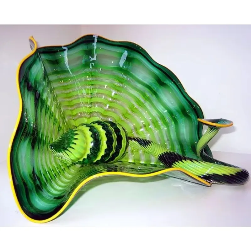 Multi-colored glass blown decorative handmade glass decorative parts for home decoration