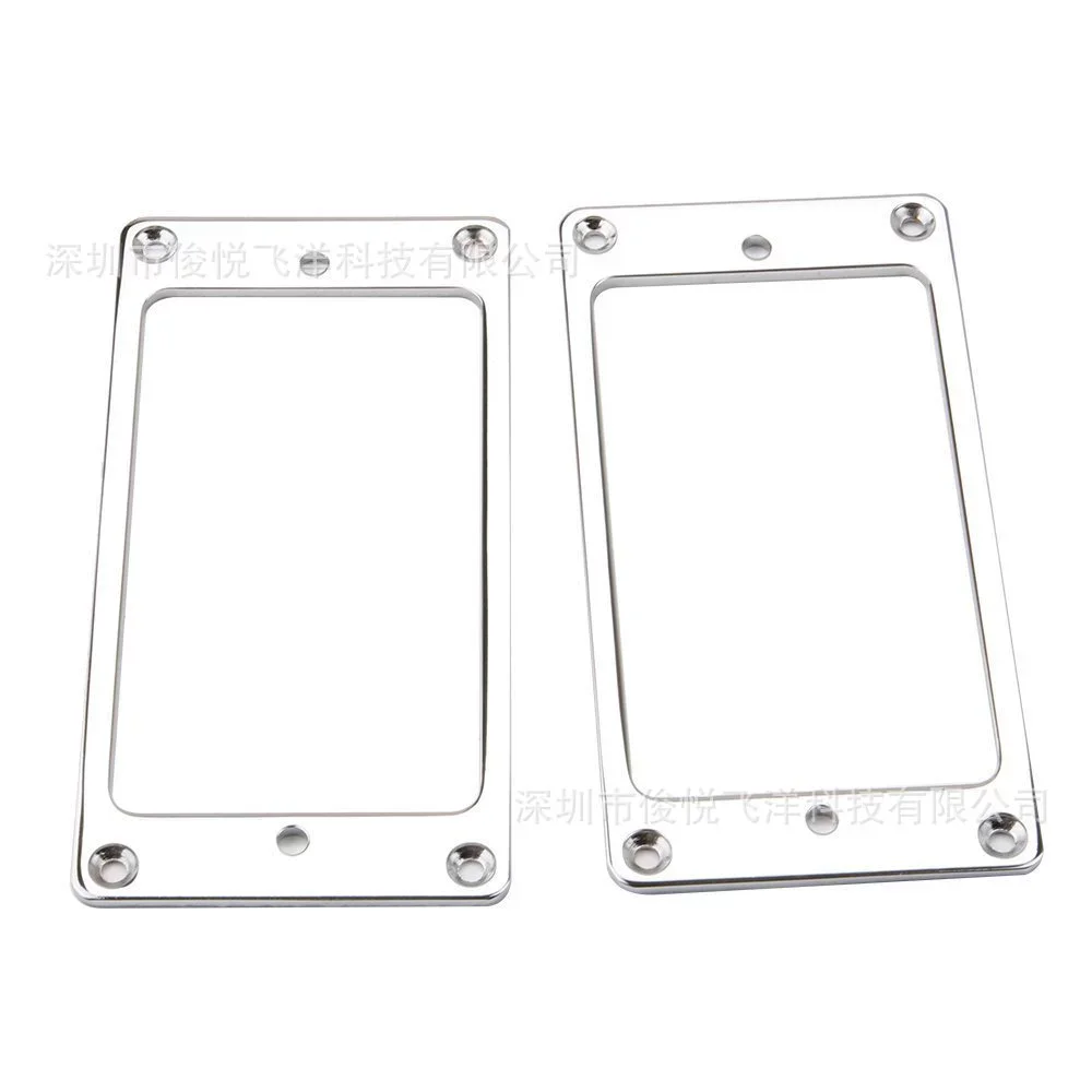 

2 Pcs Guitar Pickup Border Electric Accessories Flat Humbucker Ring Parts Bridge