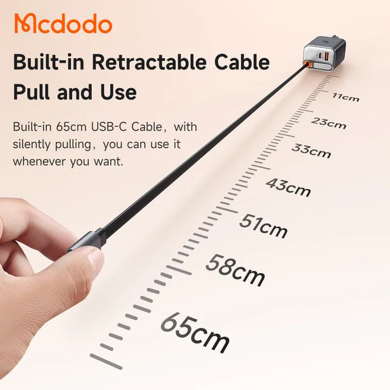 Maiduoduo 40W شاشة ديجيتال مدمجة GaN شاحن الهاتف المحمول دفتر شحن سريع شحن قياسي أوروبي وبريطاني