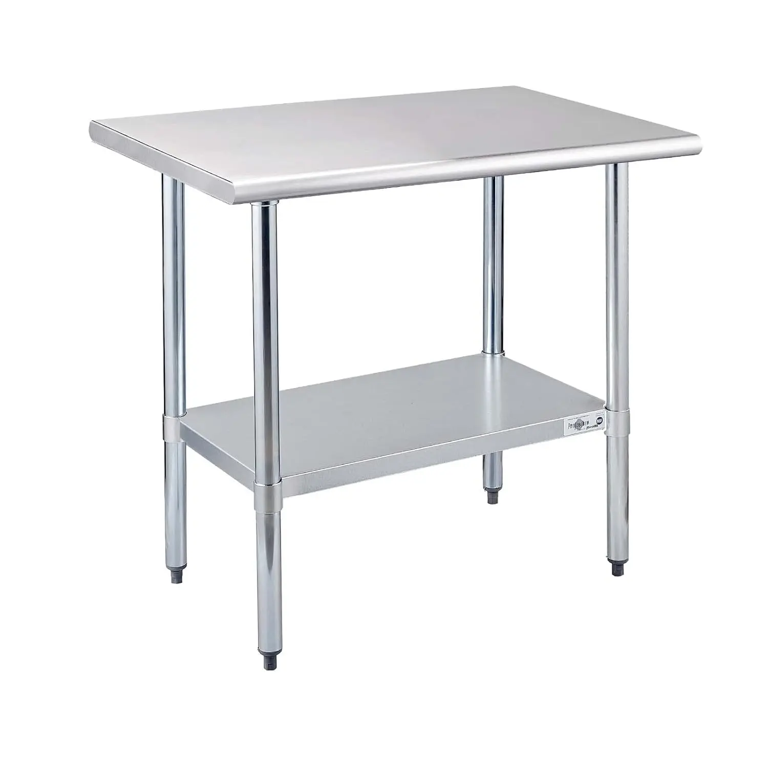 Mesa de trabajo comercial NSF de 36x24 pulgadas de preparación de acero inoxidable con mesa resistente para cocina, restaurante, hogar y Hotel