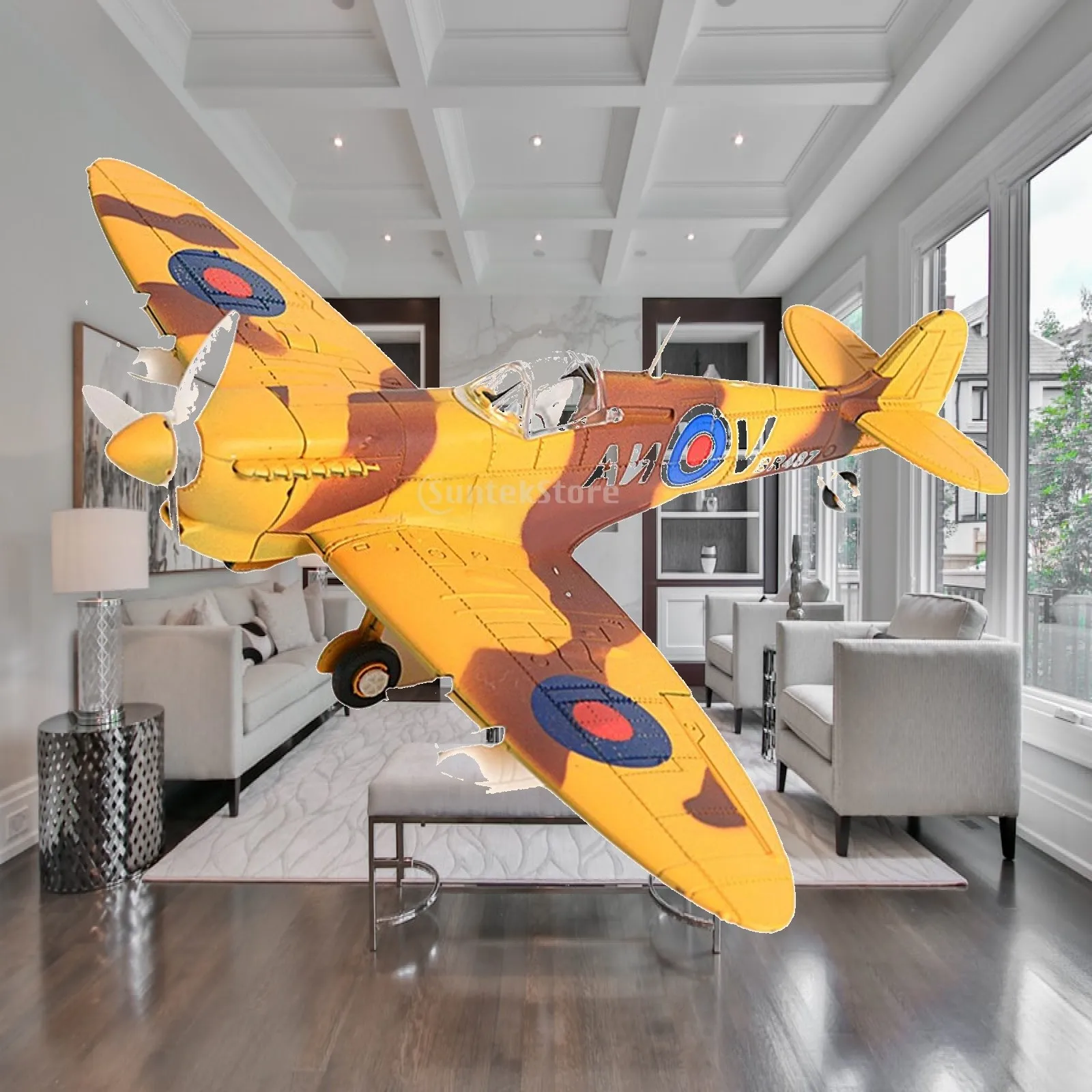 1/48 Scale Plane Model Fighter Building Set Handmade Toy Aircraft Puzzle Funny 3D Fighter Model