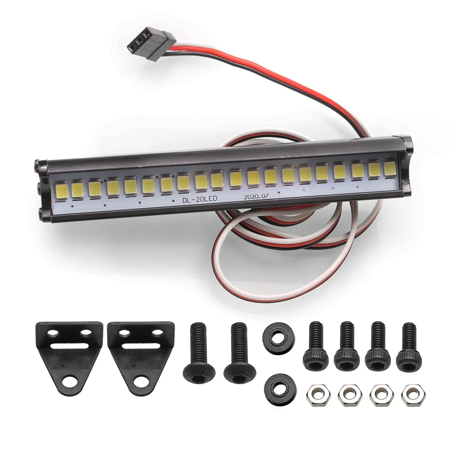 Universal Rc Car Roof Lamp Led Light Bar For Axial SCX10 for Traxxas TRX4 D90 90048 1/10 Rc Crawler Car