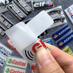 2Pcs Motorcycle Decals Motorcycle Exhaust Pipe Glue Decals Exhaust Reflective Decoration For  AR Yoshimura SC APRILIA