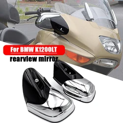 Black & Chrome Motorcycle Rearview Side Mirrors Fits For BMW K1200 K1200LT K1200M 1999-2008 2007 2006 K1200 LT / M K 1200 M / LT