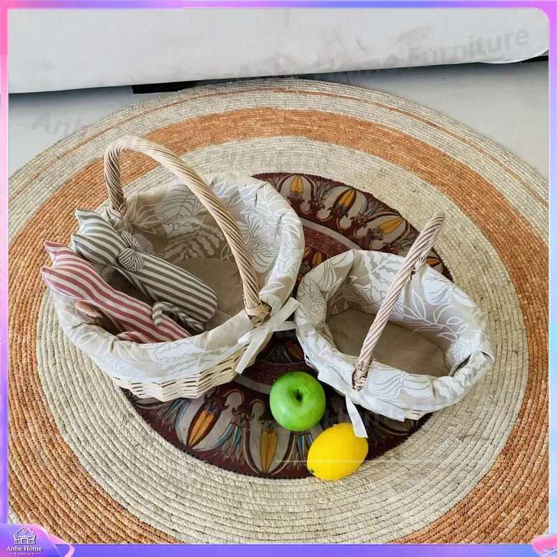 Eco Friendly Hand Woven Wicker Pet Bed Cat Dog House Soft Warm Winter Kennel Puppy Sleeping Mat Cage Nest Home Supplies
