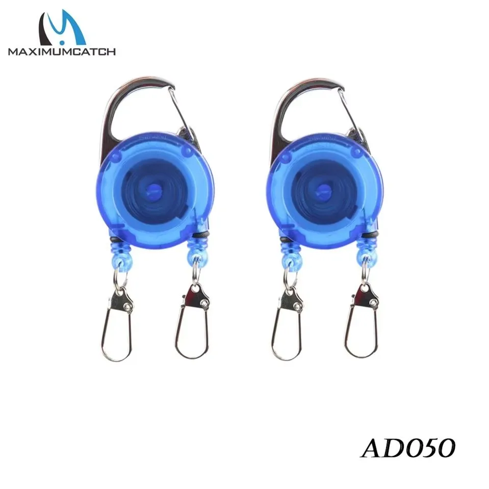 Maximumcatch Vliegvissen Zinger Retractor Clip Badge Houder Sleutelhanger Haak Koord Lijn Winder Extractor Vistuig Gereedschap