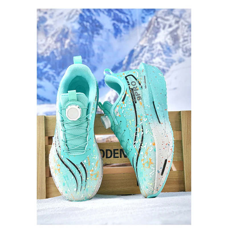 Parte superior de cuero impermeable, zapatos deportivos con forro polar para hombres, zapatos para correr ligeros con suela suave que absorben los golpes para invierno, studen