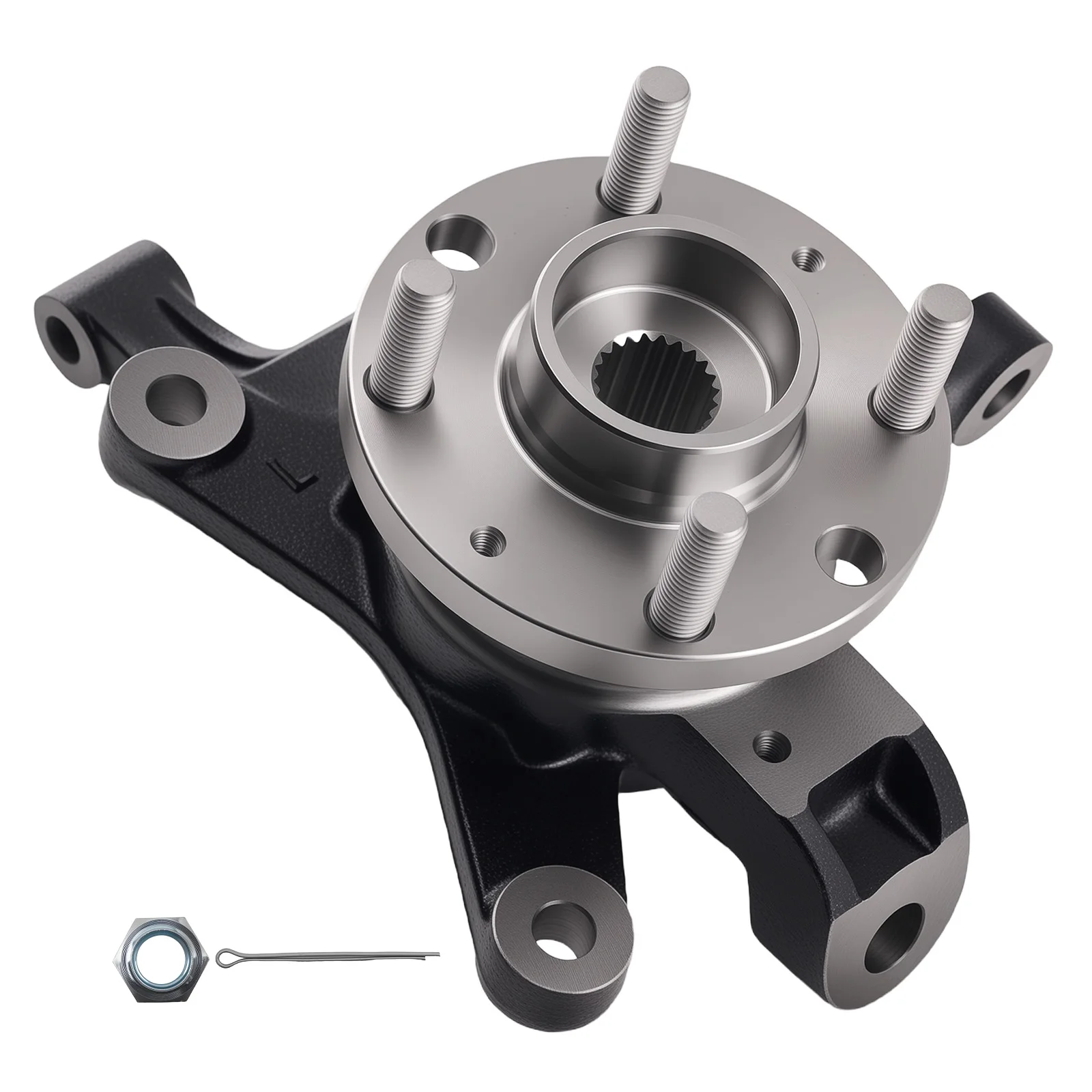 Loaded Steering Knuckle Wheel Hub Front Left for Chevrolet Aveo L4 1.6L for 96535190