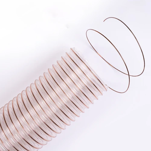 Imagen 2 del producto Tubo de PU transparente para succión de polvo, manguera de escape de humo de vacío, tubo de escape, tubo de aire, diámetro interior 20-100mm * 1-10 m