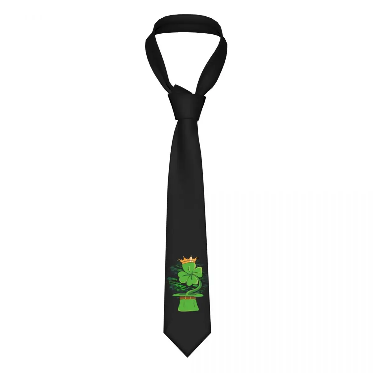 Classic Saint Patricks Day Neckties for Men Personalized Silk Patron Saint Of Ireland Business Ties