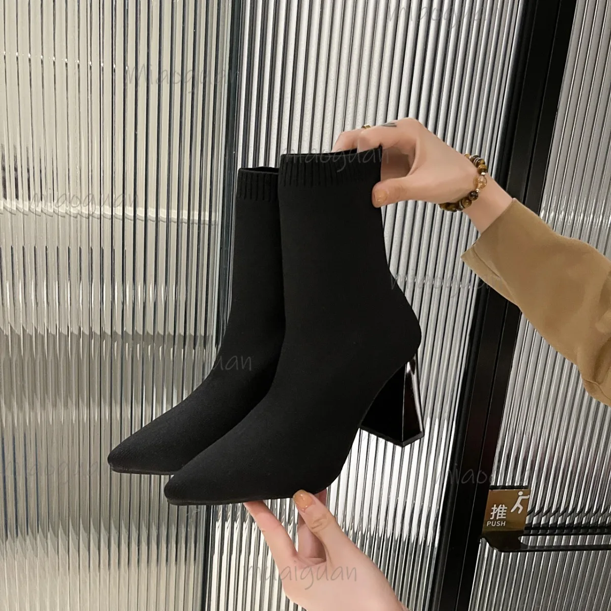 Stretch Sock Boots … - image