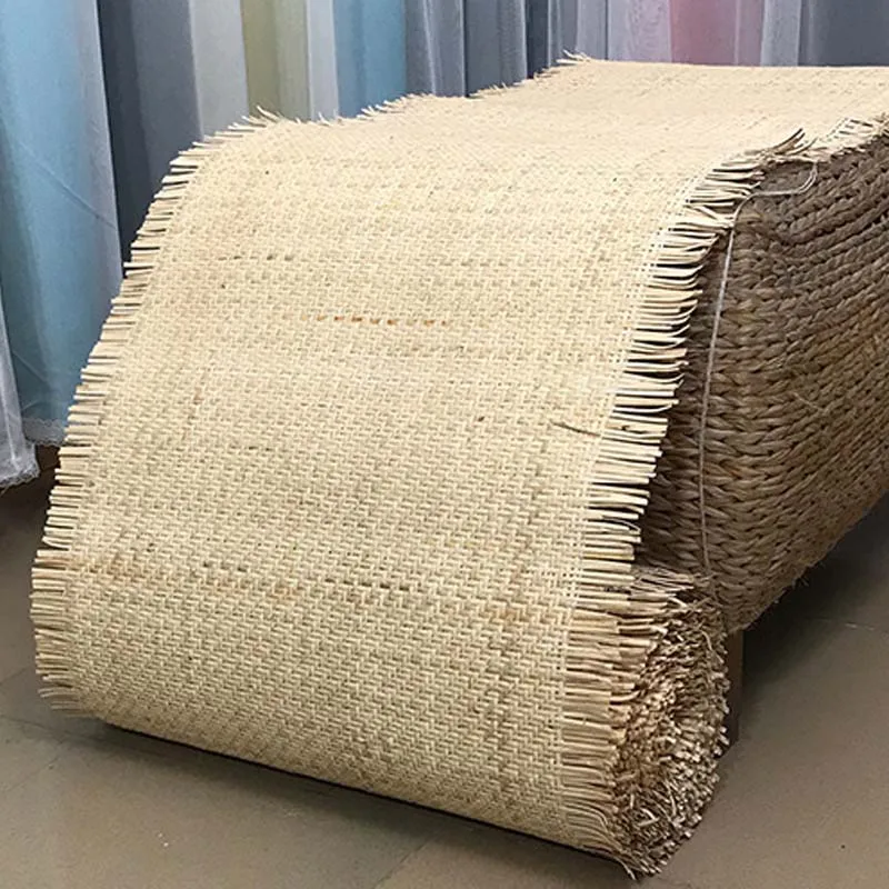 

40/45/50cm Width Natural Indonesia Cane Webbing Rattan Roll Material For Decorative Home Chair Table Ceiling Cabinet