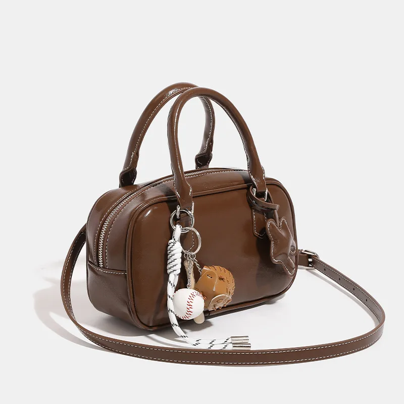 

Women’s Small Fashion Evening Bag Top-handle Handbag PU Shoulder Bag Cute New Vintage Handbag Shoulder Boston Bag