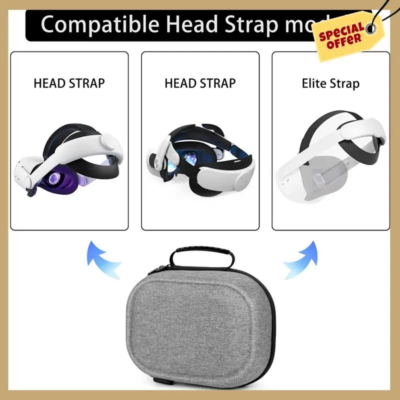 Stable Performance-For Oculus Quest 2 Hard Shell Drop-Proof Storage Bag VR Glasses Portable Multifunctional Eva Storage Case