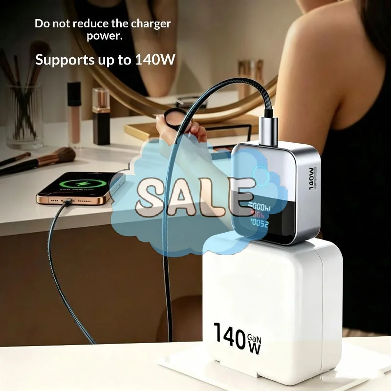 ∘140W Full Charge Cut-off Charger Smart Auto Power-off Overcharge Protection Separator for Home Gift Giving