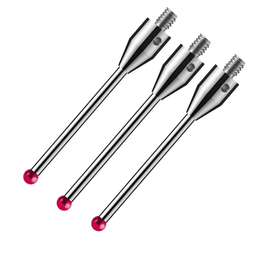 CNC machine tool ruby probe ceramic measuring needle M3 thread ruby measuring needle three coordinate measuring needle