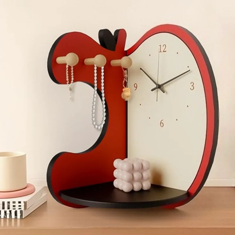 Morden Wall Clock Nordic Electronic Luxury Calendar Wall Clocks Multifunctional Aesthetic Hanging Rack Living Room Decorations