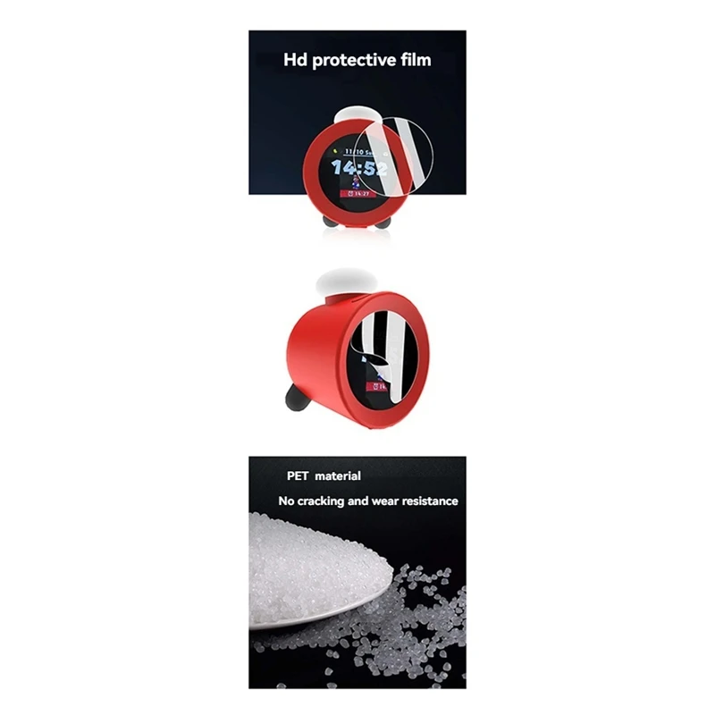 2 шт. Защитная пленка для экрана для звуковых часов Nintendo, аксессуары для будильника, защитная пленка, гибкая, против пузырьков, HD, прозрачная