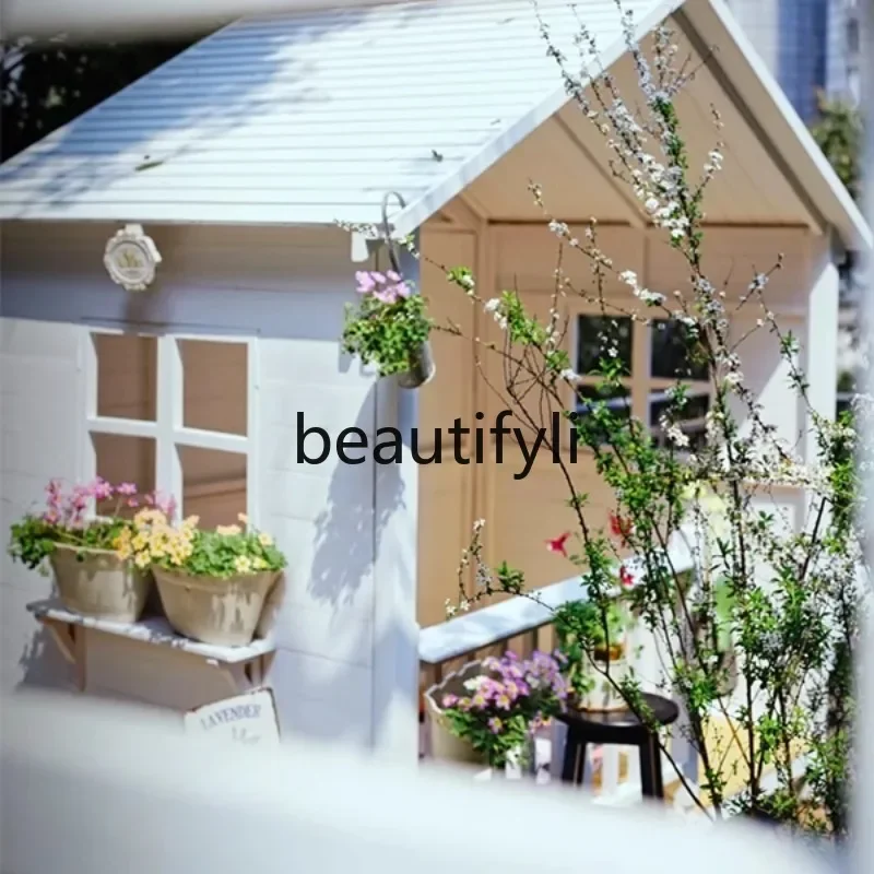 

Asmt14 Outdoor courtyard wooden house custom villa garden chalet outdoor preservative wooden house garden assembly