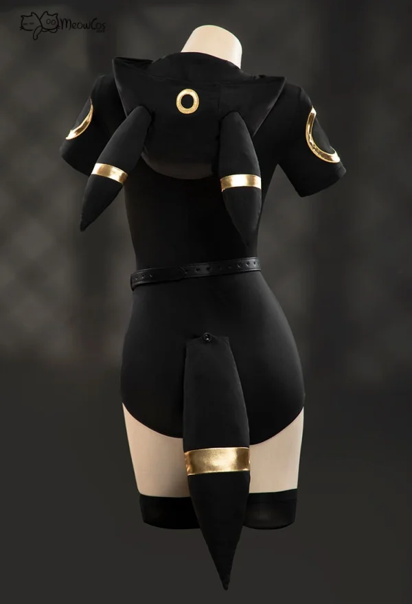 2025 المرأة ضوء القمر الثعلب رمادي داكن رومبير مقنعين ارتداءها مع الأكمام جوارب حزام وذيل زي الهالوين التأثيري